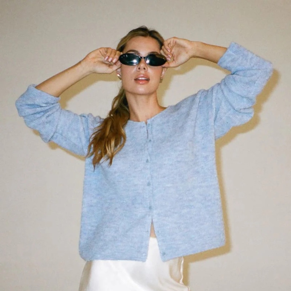 Rumored Newport Cardigan XL Blue Heather